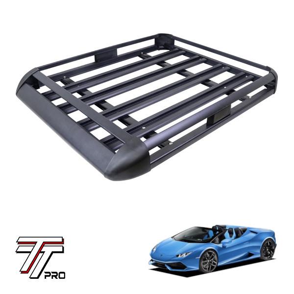 TT PRO正規品 汎用 組立式 アルミ ルーフラック カーゴバスケット 耐荷重200kg 440LB ブラック ランボルギーニ ウラカン ZF