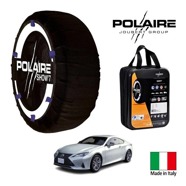 POLAIRE正規品 レクサス RC RC300 ファイナルエディション 3BA-ASC10 265/35R19 19インチ リア スノーソックス 布 タイヤ 