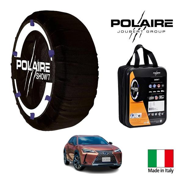 POLAIRE正規品 レクサス UX UX300h バージョンL 6AA-MZAH16 225/50R18 18インチ 4WD スノーソックス 布 タイヤ チェ