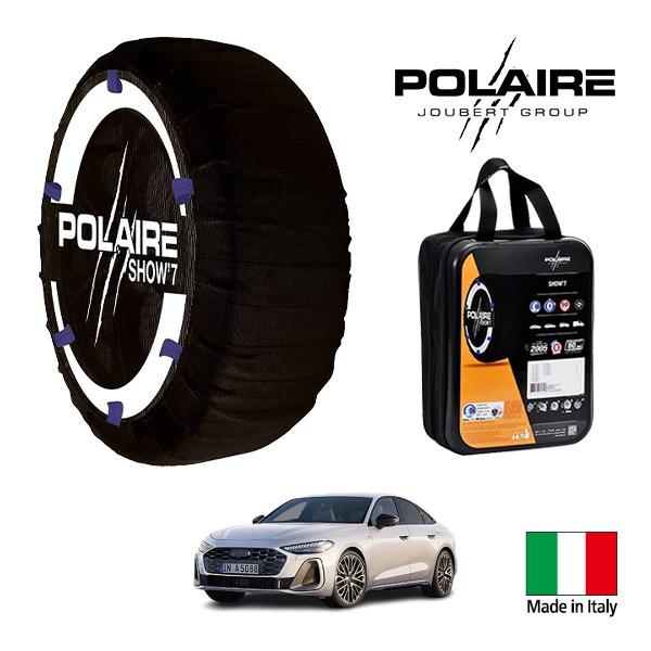 POLAIRE正規品 アウディ A5 TDIエディションワン 3CA-FU20 245/35R20 20インチ 4WD スノーソックス 布 タイヤ チェーン 非