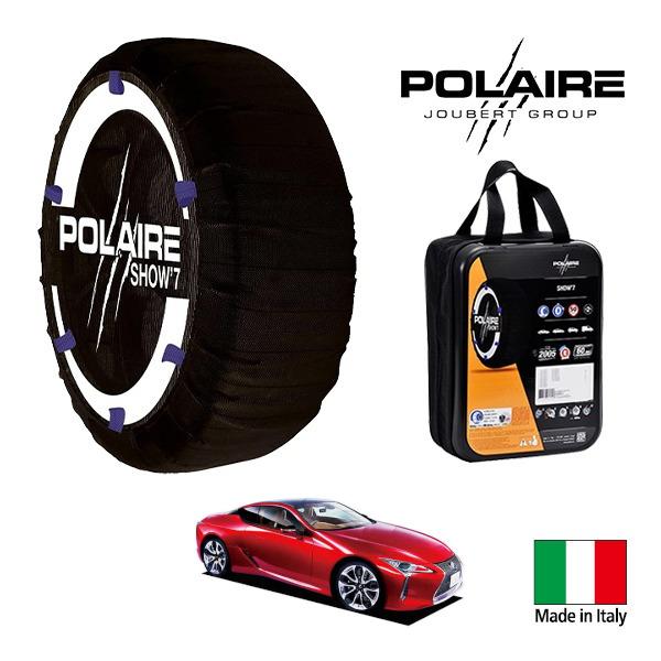 POLAIRE正規品 レクサス LC LC500 Sパッケージ 5BA-URZ100 275/35R21 21インチ リア スノーソックス 布 タイヤ チェーン