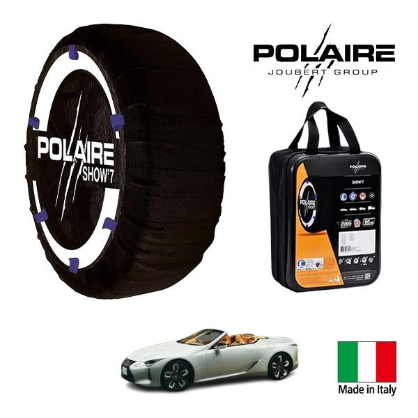 POLAIRE正規品 レクサス LC LC500 コンバーチブル 5BA-URZ100 275/35R21 21インチ リア スノーソックス 布製 タイヤ チェ