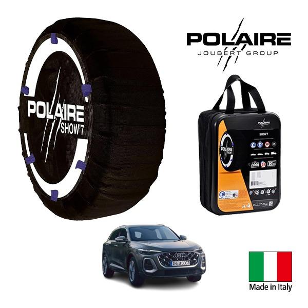 POLAIRE正規品 アウディ Q5 TDIクワトロ 150kW アドバンスド 3CA-GU20 235/60R18 18インチ 4WD スノーソックス 布 タ