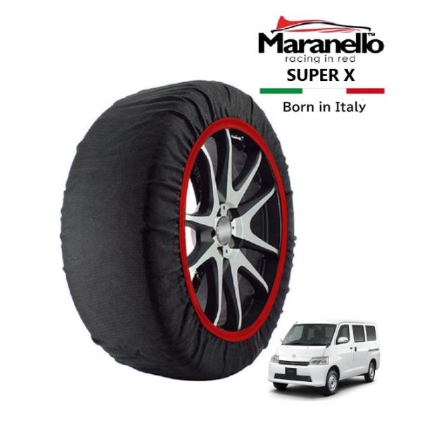 Maranello正規品 スノーソックス マツダ ボンゴバン DX 5BF-S413Z 4WD 165/80R14 14インチ SUPER X 布製 タイヤ チ