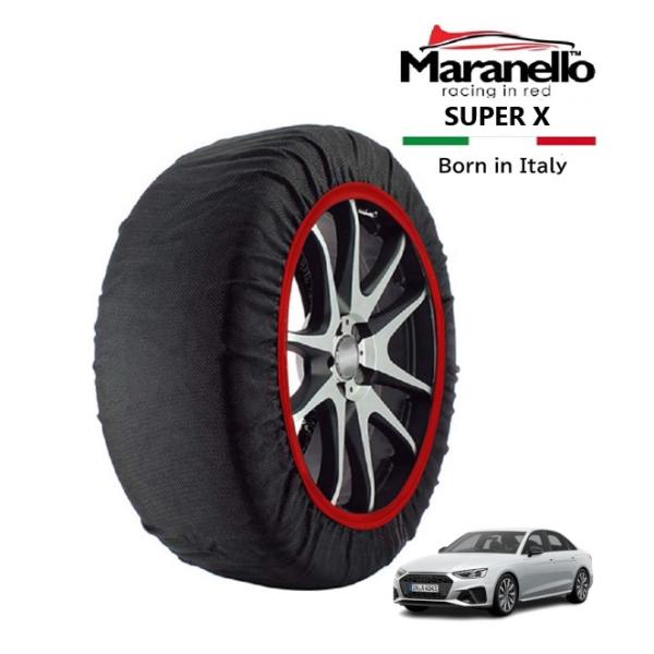 Maranello正規品 スノーソックス アウディ A4 35TDI マイスターシュトュック 3CA-8WDEZ フロント 245/40R18 18インチ SU