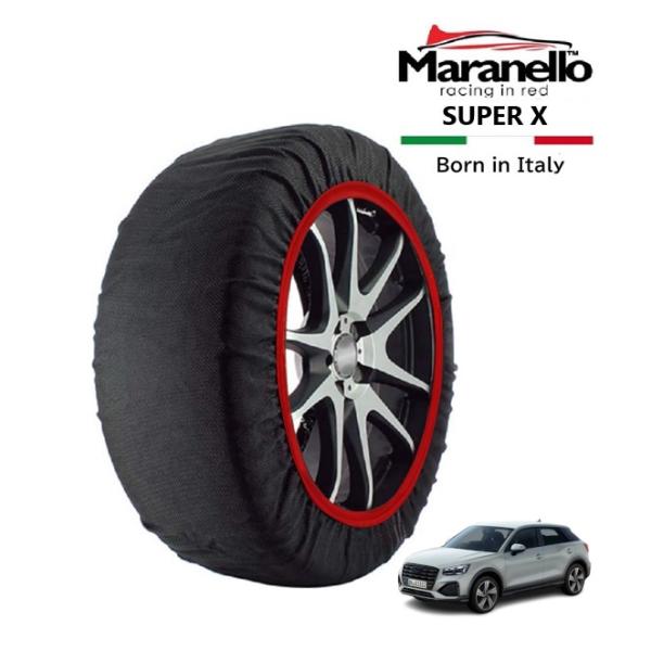 Maranello正規品 スノーソックス アウディ Q2 アーバンシック エディション 3BA-GADPC フロント 215/50R18 18インチ SUPER
