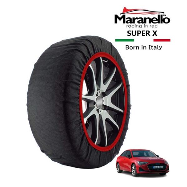 Maranello正規品 スノーソックス アウディ A3 セダン Sライン 1stエディション 3AA-GYDXD フロント 225/40R18 18インチ S