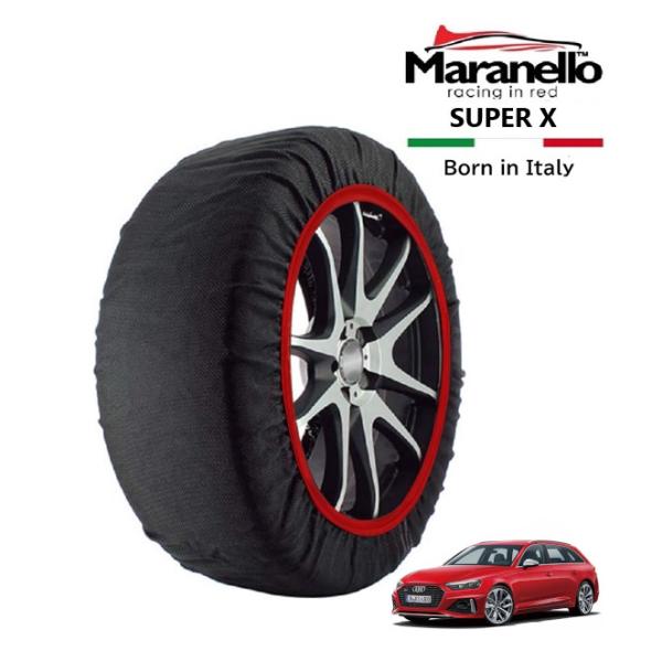 Maranello正規品 スノーソックス アウディ RS4 アバント ベースグレード 3BA-8WDECF 4WD 275/30R20 20インチ SUPER 
