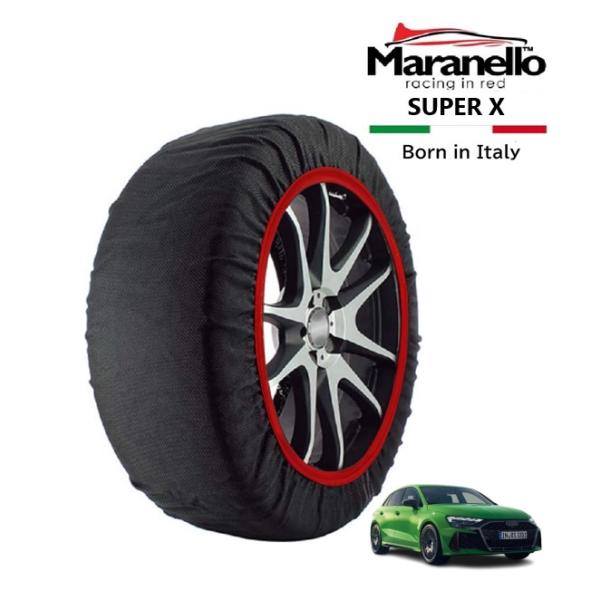Maranello正規品 スノーソックス アウディ RS3スポーツバック ベースグレード 3BA-GYDNWF 4WD 265/30R19 19インチ SUPE