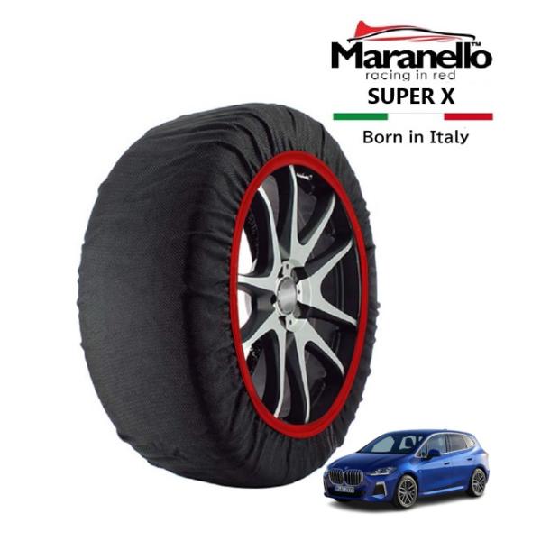 Maranello正規品 スノーソックス BMW 2シリーズ 220iアクティブツアラー 3AA-72BX15 フロント 205/60R17 17インチ SUP