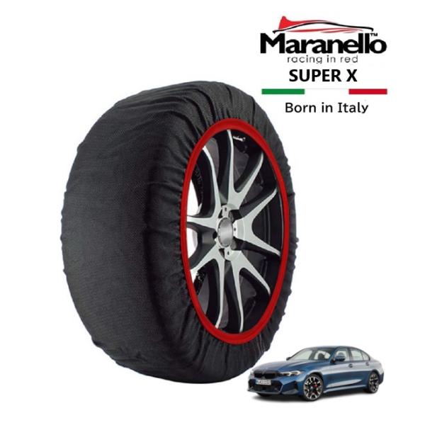 Maranello正規品 スノーソックス BMW 3シリーズ M340i xDriveツーリング フローズン 3BA-6N30 4WD 255/35R19 19