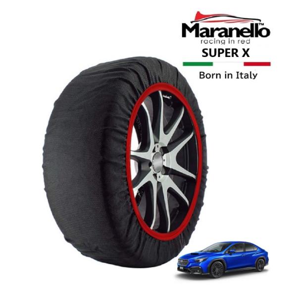 Maranello正規品 スノーソックス スバル WRX S4 GT-H EX 5BA-VBH 4WD 245/40R18 18インチ SUPER X 布製 タ