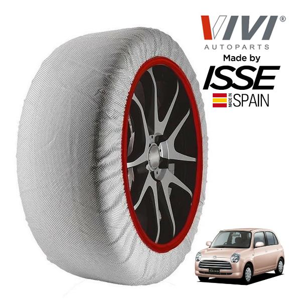 VIVI正規品 ISSE製造 ダイハツ ミラジーノ L DBA-L650S 145/80R13 13インチ フロント スノーソックス 布 タイヤ チェーン 非金