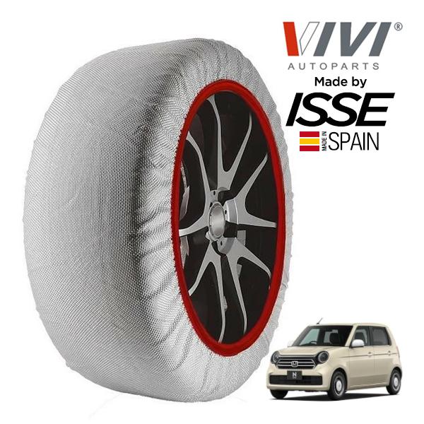 VIVI正規品 ISSE製造 ホンダ N-ONE オリジナル クラフトスタイル 5BA-JG3 155/65R14 14インチ フロント スノーソックス 布 タ