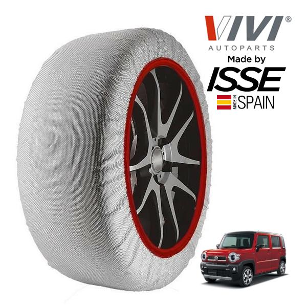 VIVI正規品 ISSE製造 マツダ フレアクロスオーバー XG 5AA-MS92S 165/60R15 15インチ フロント スノーソックス 布製 タイヤ チ