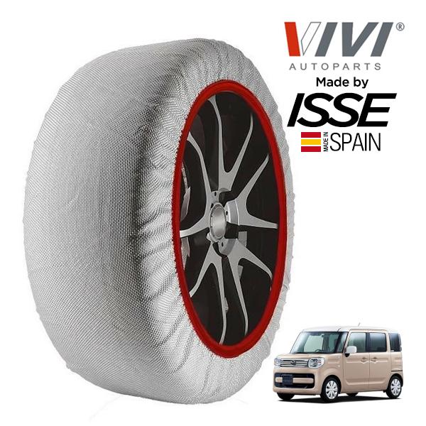 VIVI正規品 ISSE製造 SNOW SOCKS マツダ フレアワゴン MM53S 155/65R14 14インチ 4WD スノーソックス 布 タイヤ チェー