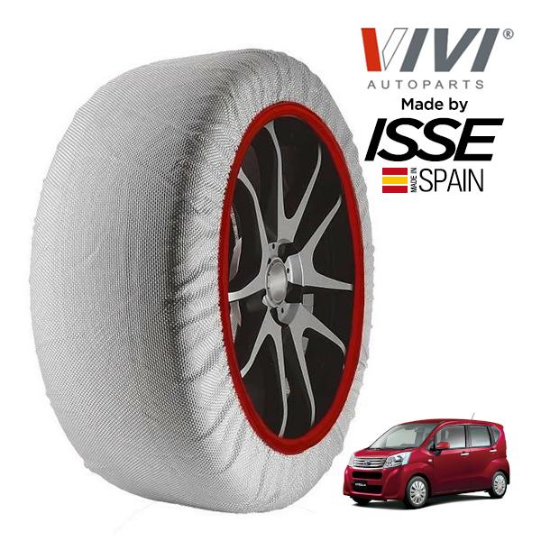 VIVI正規品 ISSE製造 SNOW SOCKS スバル ステラ LA160F 155/65R14 14インチ フロント スノーソックス 布 タイヤ チェーン