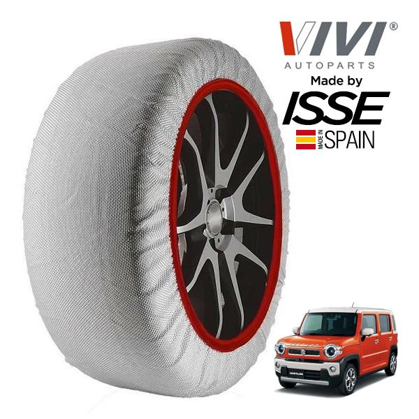 VIVI正規品 ISSE製造 スズキ ハスラー ハイブリッドXターボ 4AA-MR52S 165/60R15 15インチ 4WD スノーソックス 布 タイヤ チ