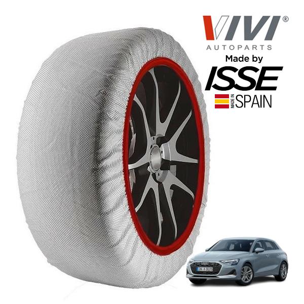 VIVI正規品 ISSE製造 アウディ A3 スポーツバック アーバンモード 3AA-GYDXD 225/45R17 17インチ フロント スノーソックス 布製