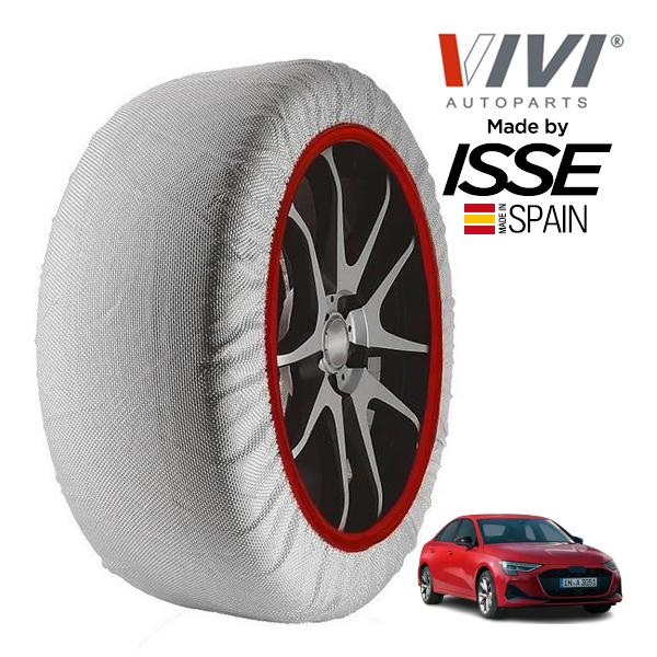 VIVI正規品 ISSE製造 アウディ A3 セダン アーバンモード 3AA-GYDXD 225/45R17 17インチ フロント スノーソックス 布製 タイヤ