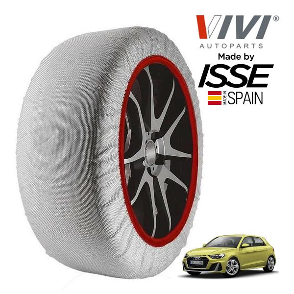VIVI正規品 ISSE製造 アウディ A1 スポーツバック 25TFSI Sライン 3BA-GBDKL 215/45R17 17インチ フロント スノーソック