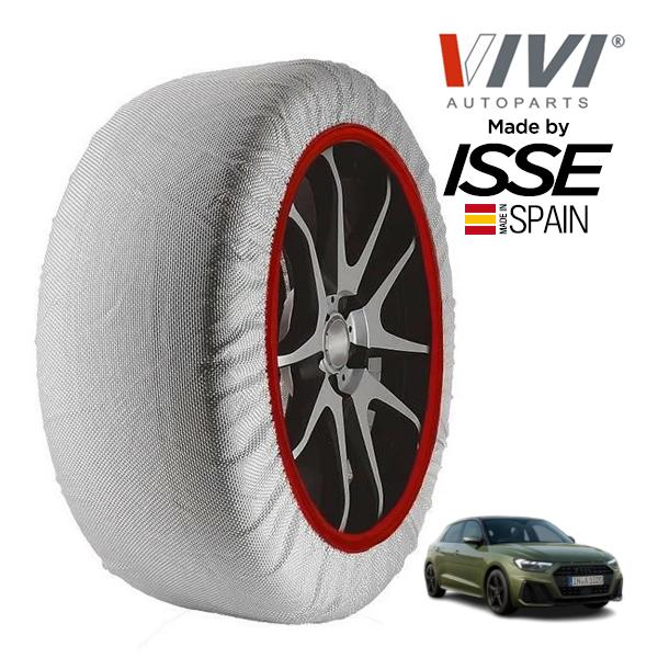 VIVI正規品 ISSE製造 アウディ A1 スポーツバック アーバンシック 3BA-GBDKL 215/45R17 17インチ フロント スノーソックス 布製