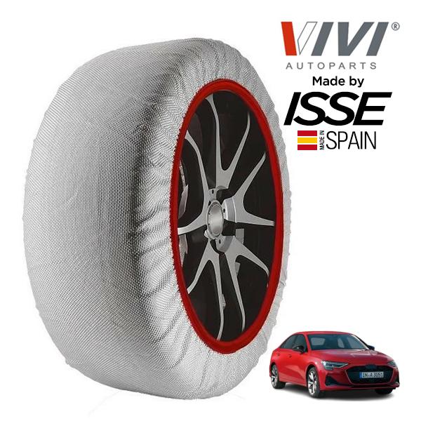 VIVI正規品 ISSE製造 アウディ A3 セダン 30TFSI アドバンスド 3AA-GYDXD 225/45R17 17インチ フロント スノーソックス 