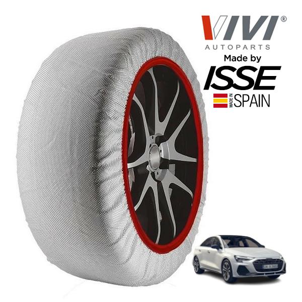 VIVI正規品 ISSE製造 アウディ A3 セダン 40TFSI アドバンスド 3BA-GYDNNF 225/45R17 17インチ 4WD スノーソックス 
