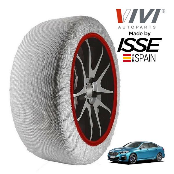 VIVI正規品 ISSE製造 BMW 2シリーズ 218d グランクーペ プレイ 3DA-7M20 225/45R17 17インチ フロント スノーソックス 布