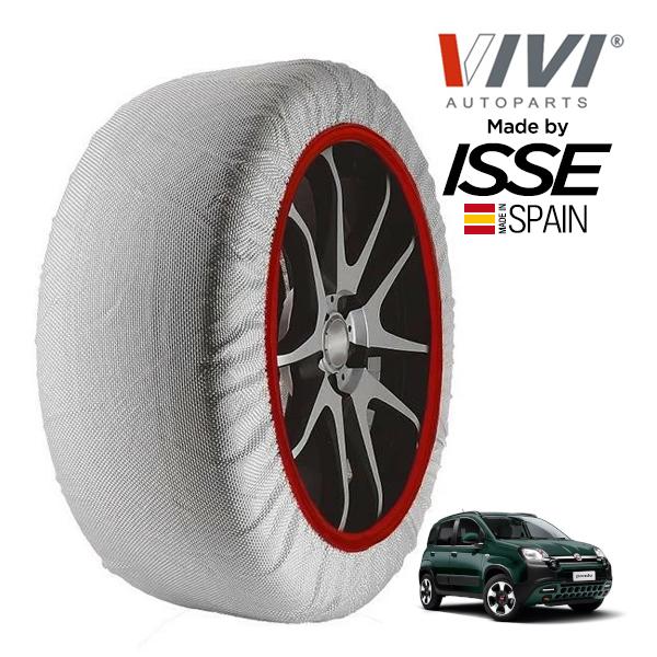 VIVI正規品 ISSE製造 フィアット パンダ クロス 4×4 7BA-13909 175/65R15 15インチ 4WD スノーソックス 布製 タイヤ チェ