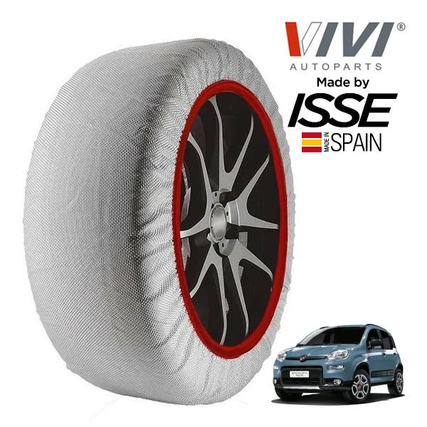 VIVI正規品 ISSE製造 フィアット パンダ ストリート 4×4 7BA-13909 175/65R15 15インチ 4WD スノーソックス 布製 タイヤ 