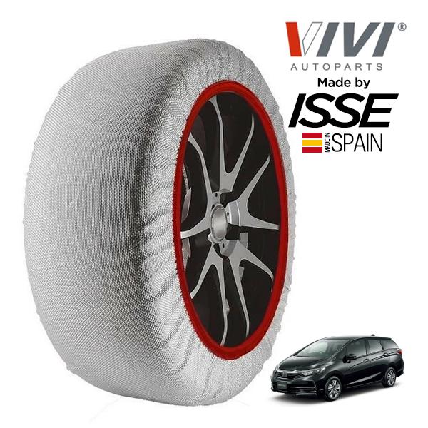 VIVI正規品 ISSE製造 SNOW SOCKS ホンダ シャトル GP7 185/60R15 15インチ フロント スノーソックス 布 タイヤ チェーン 非