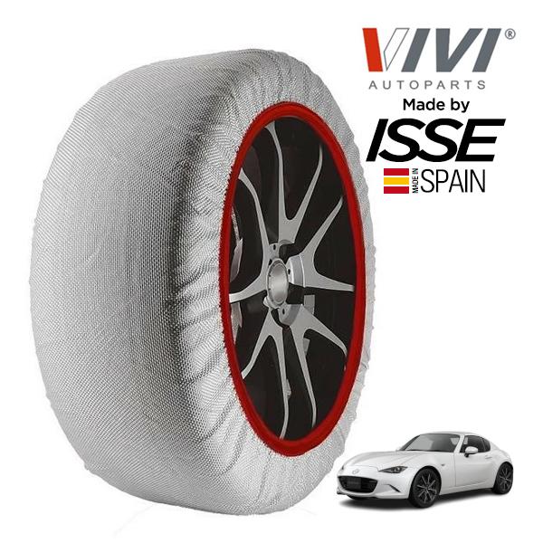 VIVI正規品 ISSE製造 マツダ ロードスターRF VS 5BA-NDERE 205/45R17 17インチ リア スノーソックス 布 タイヤ チェーン 非