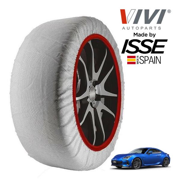 VIVI正規品 ISSE製造 SNOW SOCKS スバル BRZ ZD8 215/40R18 18インチ リア スノーソックス 布製 タイヤ チェーン 非金属