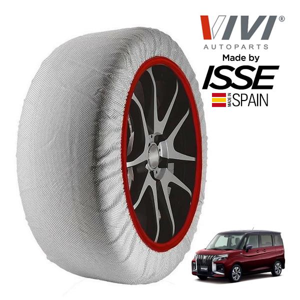 VIVI正規品 ISSE製造 スズキ ソリオバンデット ハイブリッド MV 5AA-MAD7S 165/65R15 15インチ 4WD スノーソックス 布製 タ