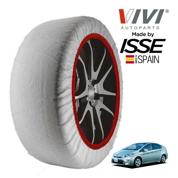 VIVI正規品 ISSE製造 SNOW SOCKS トヨタ プリウス ZVW30 215/45R17 17インチ フロント スノーソックス 布 タイヤ チェーン