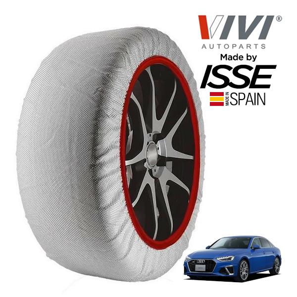 VIVI正規品 ISSE製造 アウディ A4 45TFSI クワトロ Sライン 3AA-8WDDWF 245/40R18 18インチ 4WD スノーソックス 布