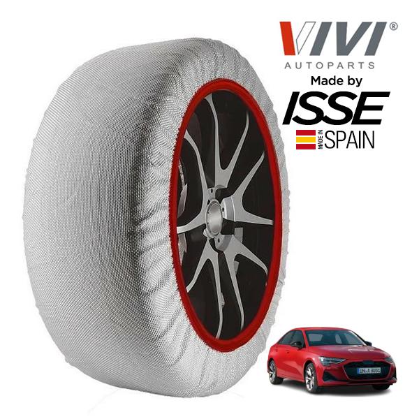 VIVI正規品 ISSE製造 アウディ A3 セダン 30TFSI Sライン 3AA-GYDXD 225/40R18 18インチ フロント スノーソックス 布製