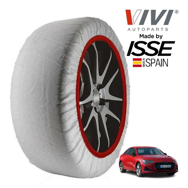 VIVI正規品 ISSE製造 アウディ A3 セダン Sラインプラス 3AA-GYDXD 225/40R18 18インチ フロント スノーソックス 布製 タイヤ