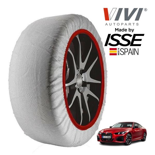 VIVI正規品 ISSE製造 BMW 4シリーズ 420iクーペ Mスポーツ 3BA-12AP20 225/45R18 18インチ リア スノーソックス 布製 