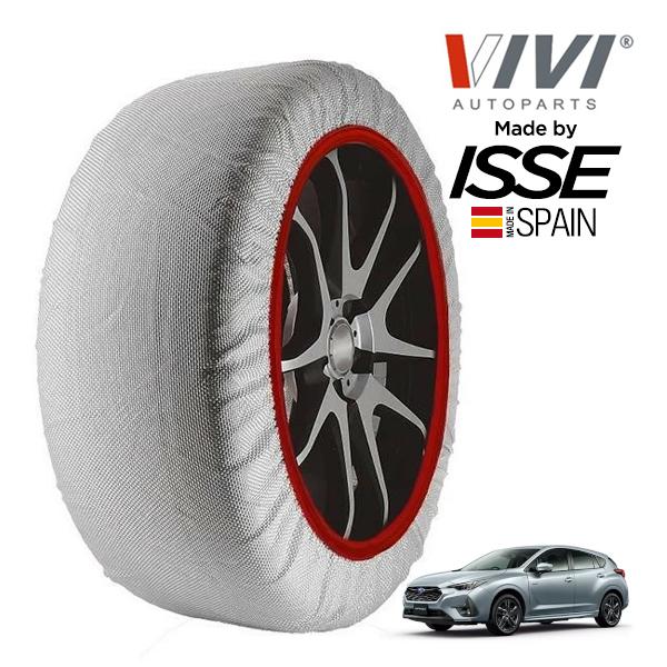 VIVI正規品 ISSE製造 スバル インプレッサ ST-H スタイルエディション 5AA-GUE 215/50R17 17インチ 4WD スノーソックス 布 