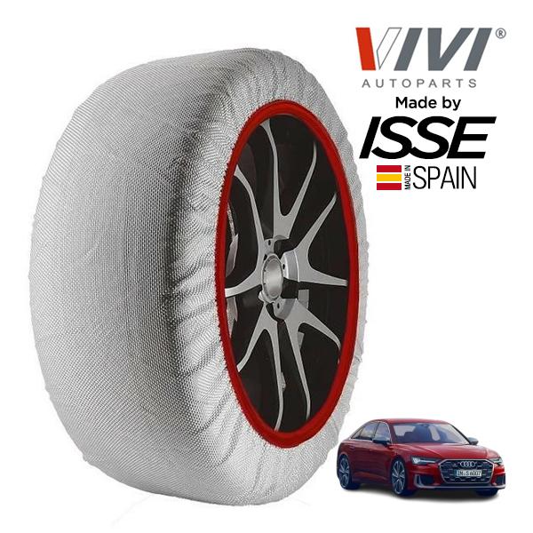 VIVI正規品 ISSE製造 アウディ S6 ベースグレード 3AA-F2DKML 255/40R20 20インチ 4WD スノーソックス 布製 タイヤ チェー