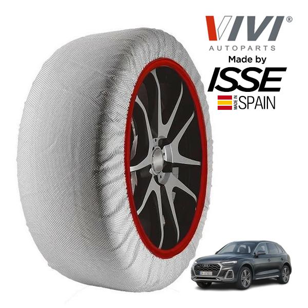 VIVI正規品 ISSE製造 アウディ Q5 Sライン ダイナミック 3CA-FYDTPS 255/45R20 20インチ 4WD スノーソックス 布製 タイヤ