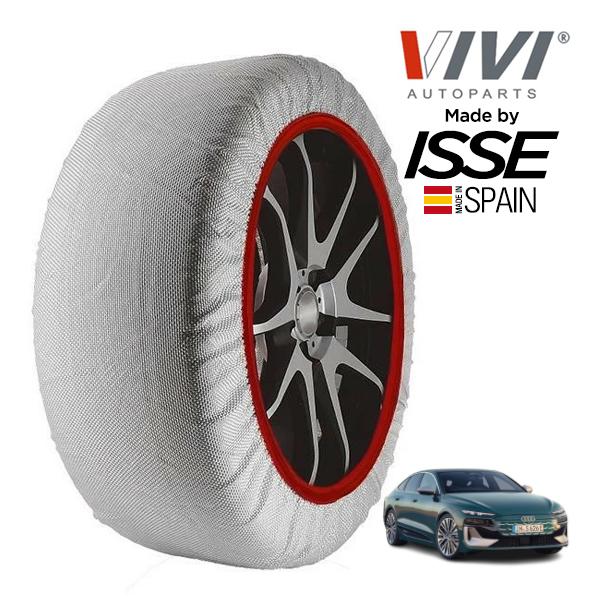 VIVI正規品 ISSE製造 アウディ S6スポーツバック e-トロン ZAA-GHSA 265/40R20 20インチ 4WD スノーソックス 布製 タイヤ 