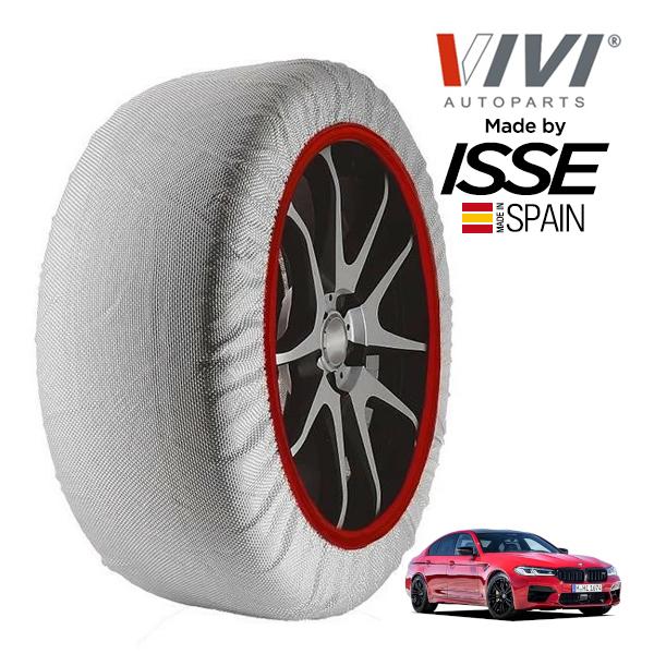 VIVI正規品 ISSE製造 BMW M5 コンペティション 7BA-82CH44 285/35R20 20インチ 4WD スノーソックス 布 タイヤ チェーン
