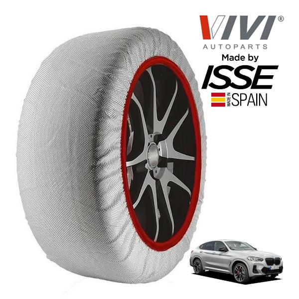 VIVI正規品 ISSE製造 BMW X4 xDrive 20d Mスポーツ 3DA-VJ20 245/50R19 19インチ 4WD スノーソックス 布 タイ