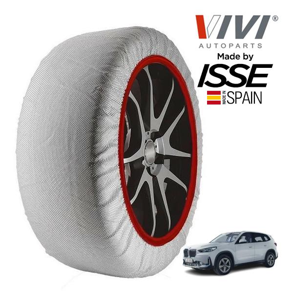 VIVI正規品 ISSE製造 BMW X1 sDrive 20i オリジナル 3AA-32EE15 205/65R17 17インチ フロント スノーソックス 布