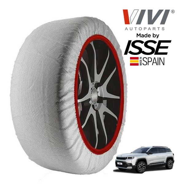 VIVI正規品 ISSE製造 クライスラー・ジープ コンパス サミット 7AA-J4UHN09 225/55R19 19インチ 4WD スノーソックス 布製 タ