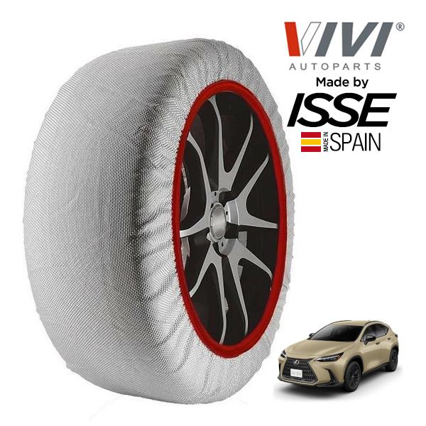 VIVI正規品 ISSE製造 SNOW SOCKS レクサス NX350 ZA25 235/60R18 18インチ 4WD スノーソックス 布製 タイヤ チェー