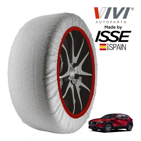 VIVI正規品 ISSE製造 SNOW SOCKS マツダ CX-30 DM8R 215/55R18 18インチ フロント スノーソックス 布製 タイヤ チェー